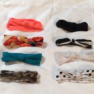 Set of 8 Turban Knotted Baby Headbands